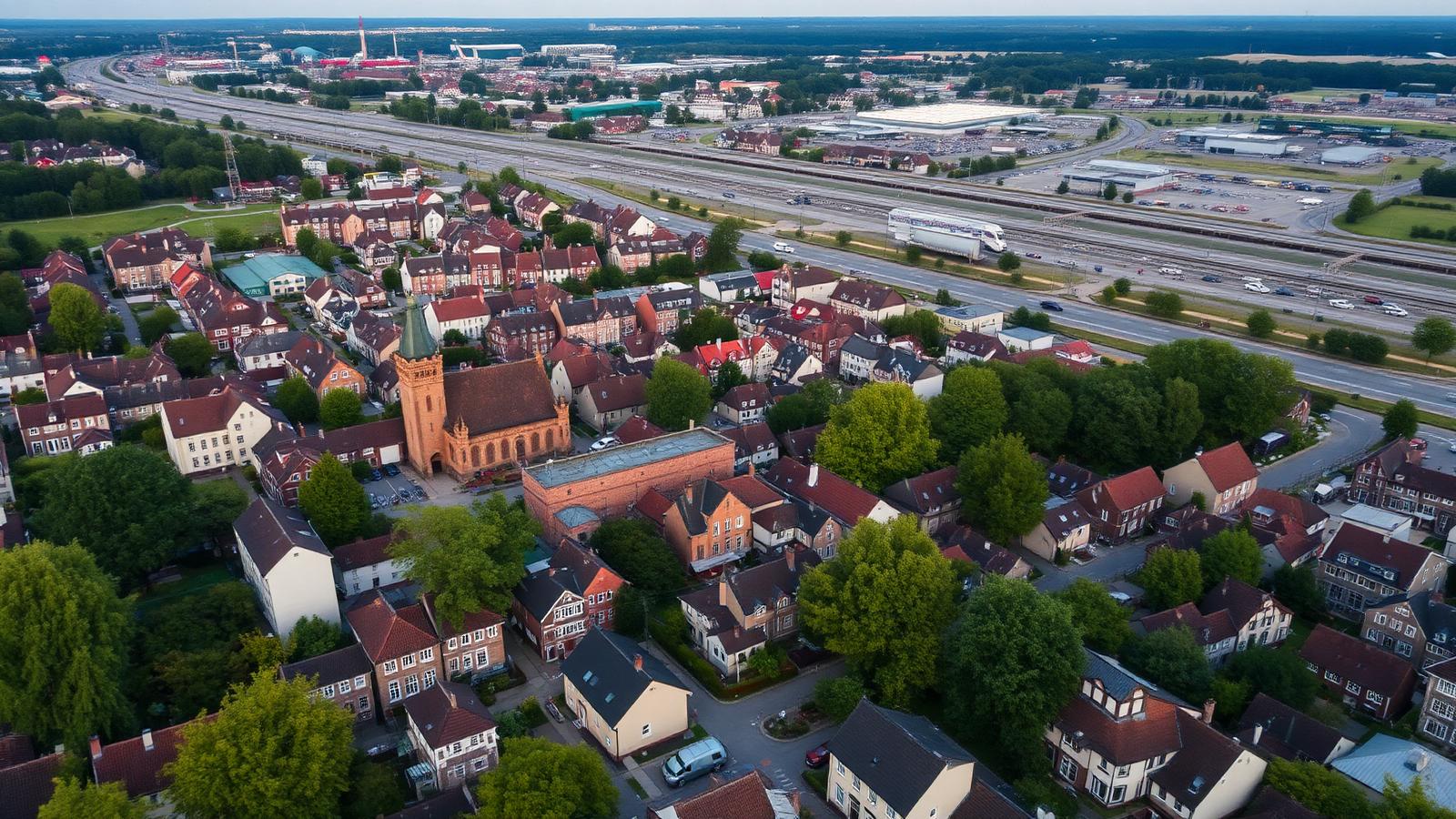 Typische Bebauung und Landschaft in Walsrode
